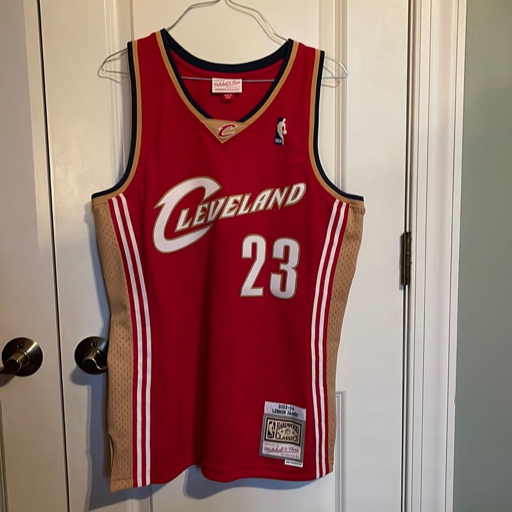 Mens Mitchell and Ness Hardwood Classics Lebron James jersey sized medium.